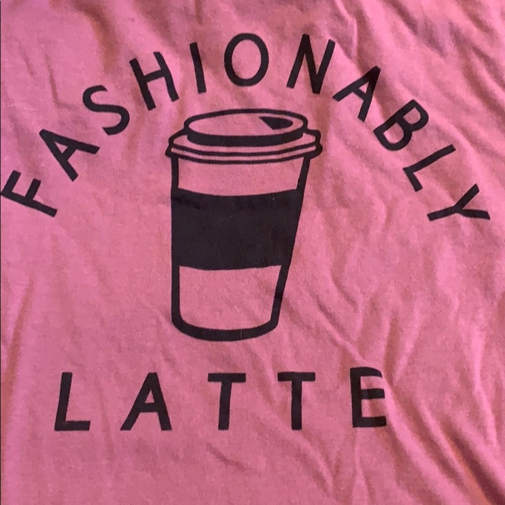 Latte crop top, ties in front